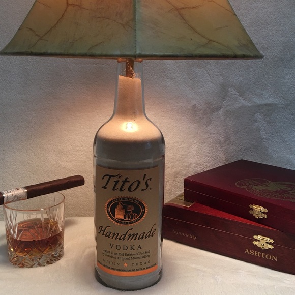 Custom Tito’s bottle lamp with Gulf Coast sand - Picture 2 of 6